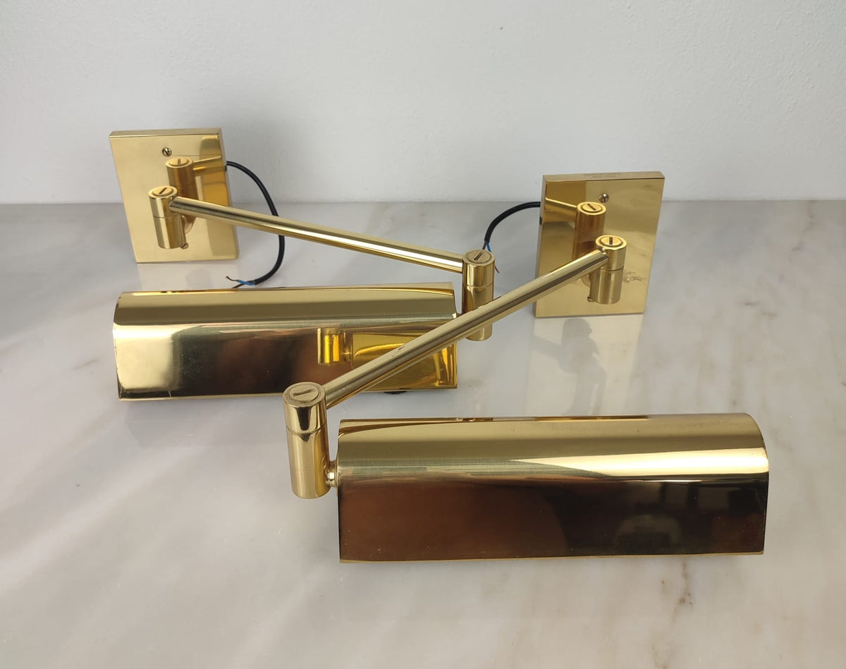 Par de Arandelas Retráteis Hansen - Metalarte 1970's