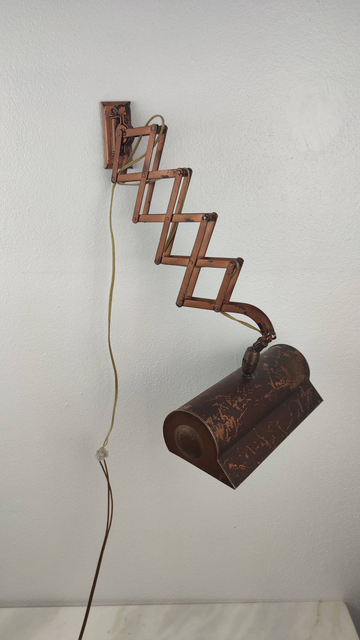 Candeeiro de Parede Industrial "Scissor" (Anos 40/50)