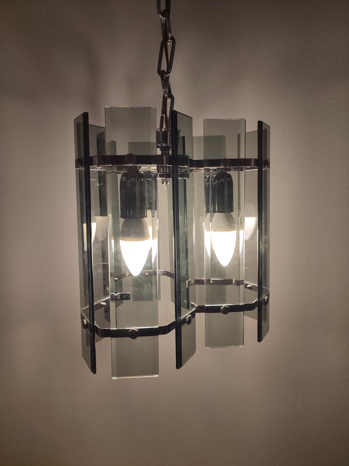 Candeeiro Pendente Vintage - Estilo Veca (Anos 70) - Itália