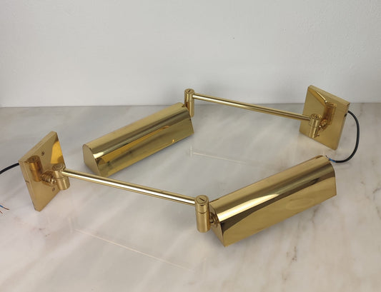 Par de Arandelas Retráteis Hansen - Metalarte 1970's