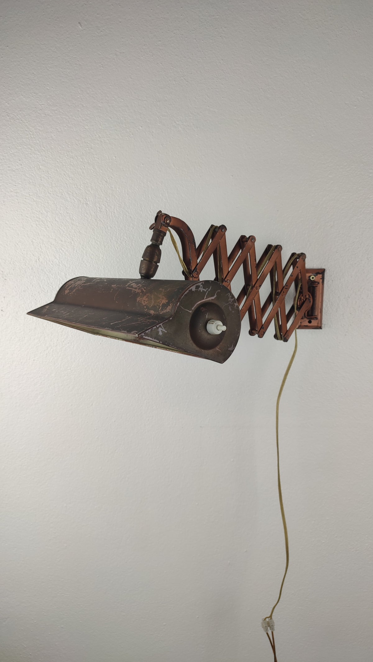 Candeeiro de Parede Industrial "Scissor" (Anos 40/50)
