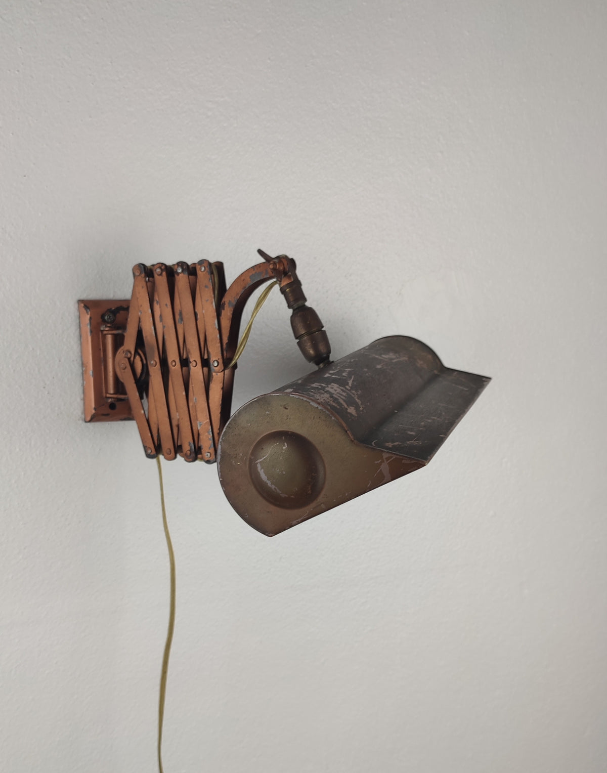 Candeeiro de Parede Industrial "Scissor" (Anos 40/50)