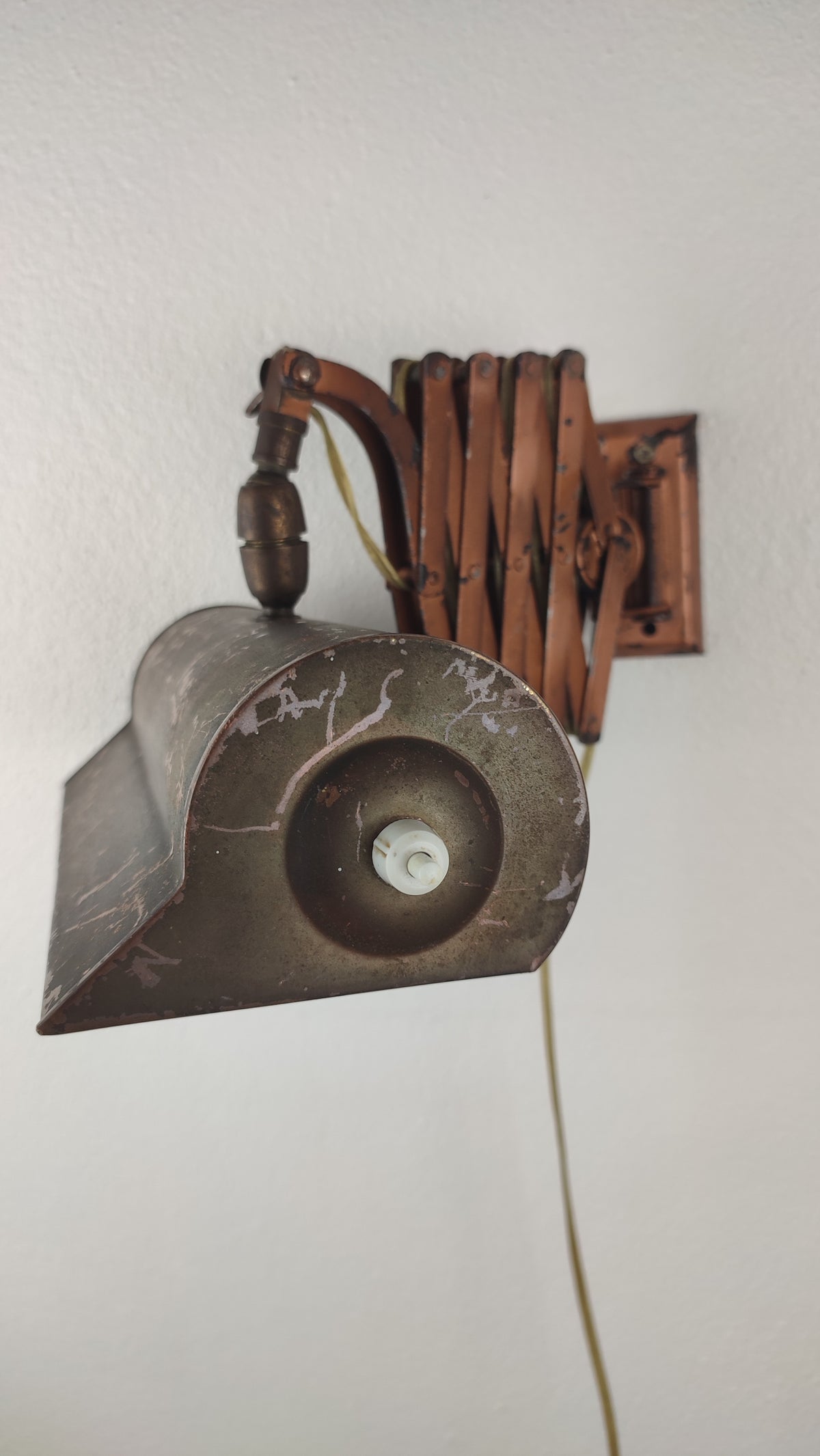 Candeeiro de Parede Industrial "Scissor" (Anos 40/50)