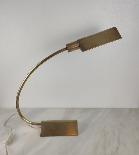 Candeeiro de Mesa Vintage Mid-Century Modern em Latão (Anos 60/70)