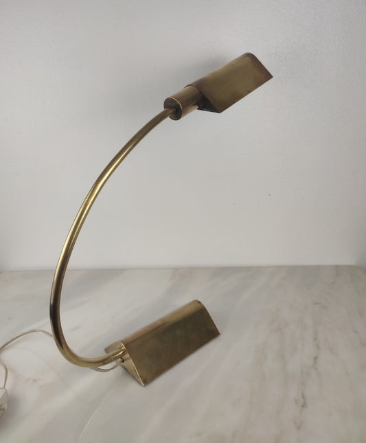 Candeeiro de Mesa Vintage Mid-Century Modern em Latão (Anos 60/70)