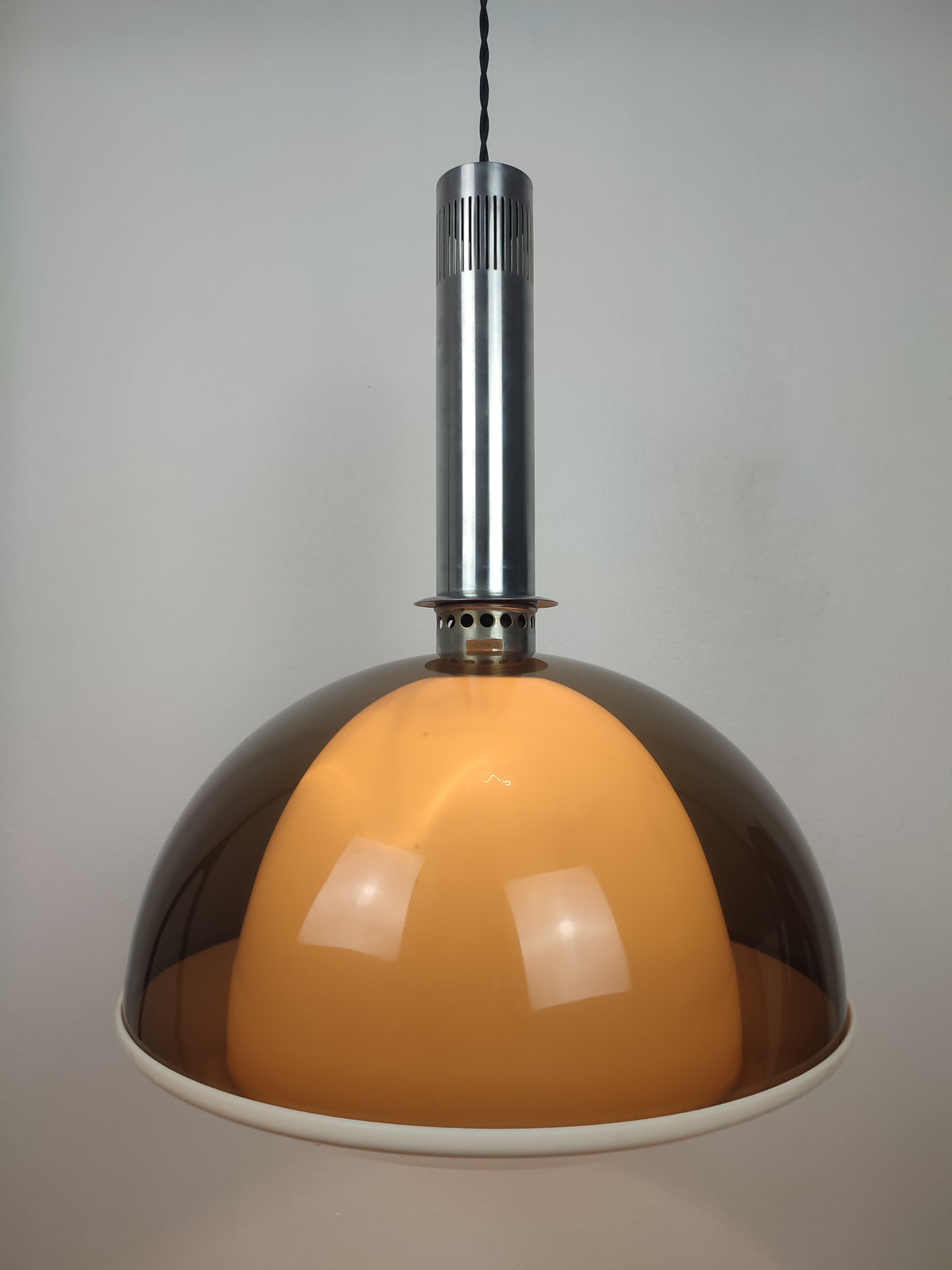 Candeeiro Pendente Vintage Metalarte Space Age – Anos 70